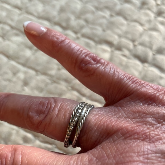 David Yurman cable/diamond ring - Picture 8 of 9